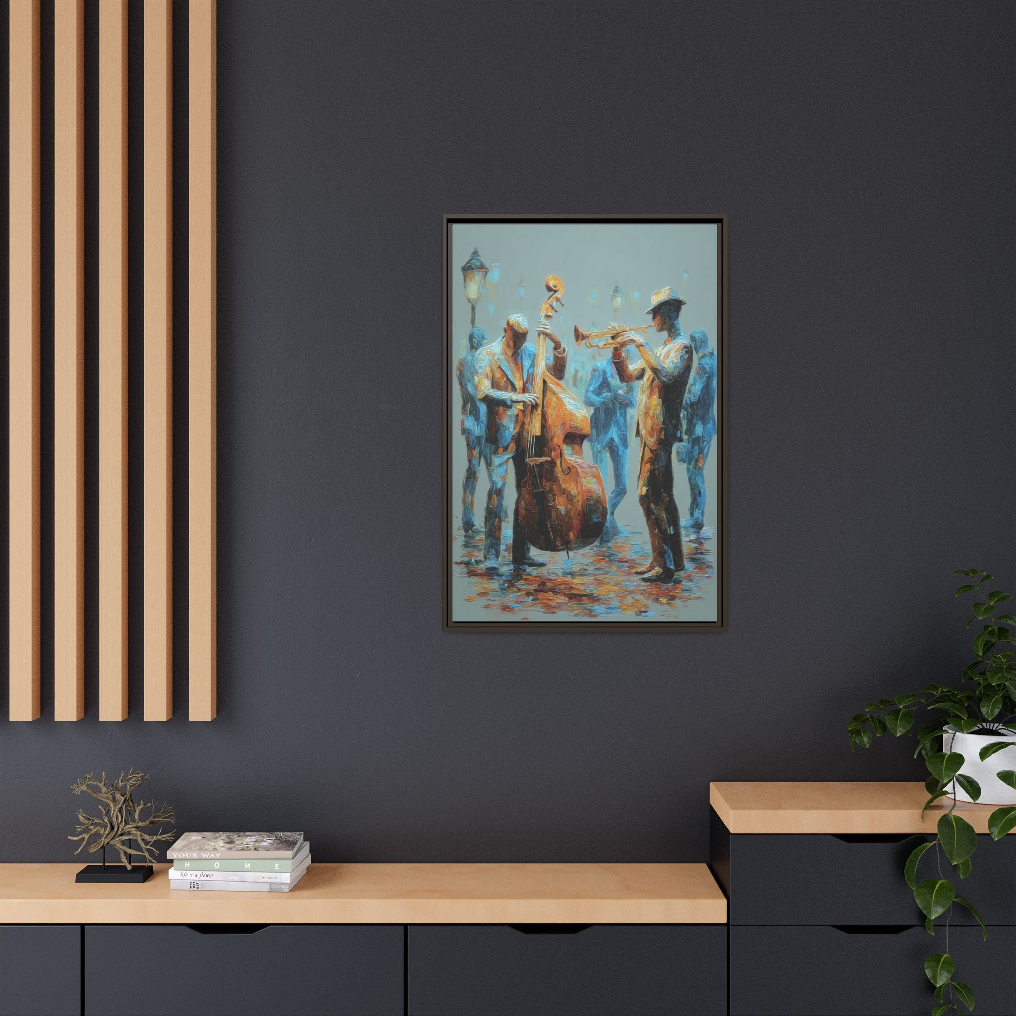 Colorful Jazz Musicians Art for Music Enthusiasts