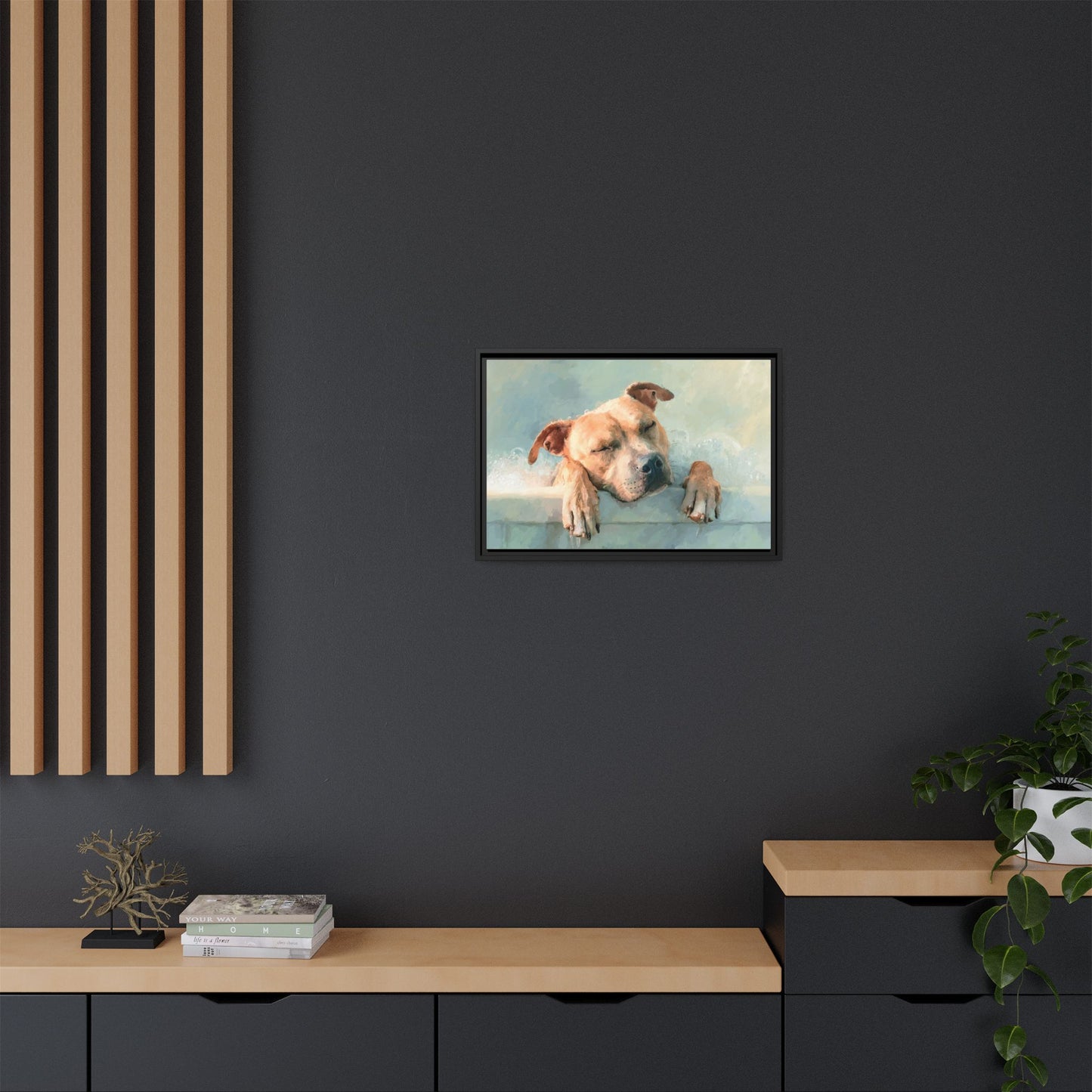 Calming Canine Portrait - Serene Dog Art Print
