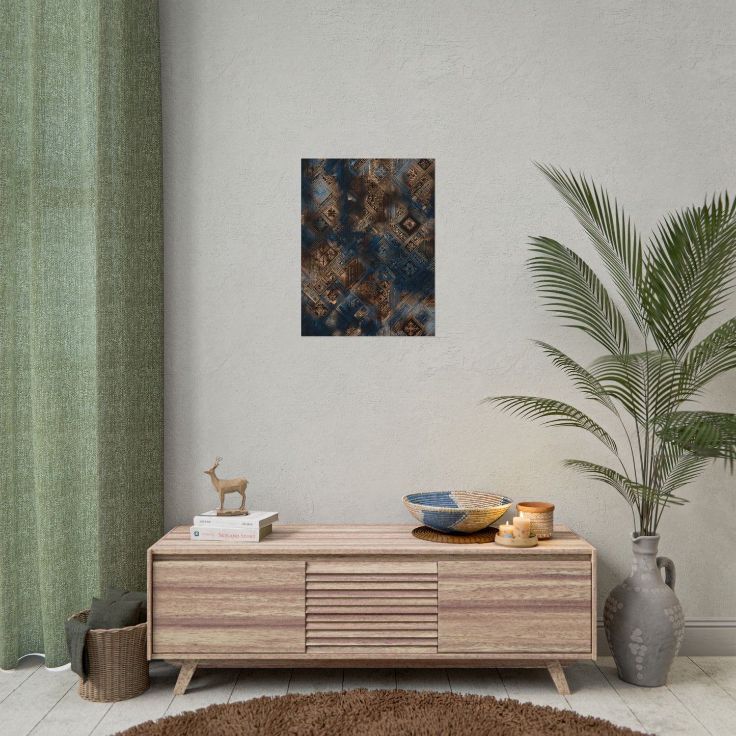 Intricate Geometric Wall Art - Abstract Pattern