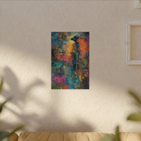 Abstract Cowgirl Art | Colorful Canvas Artwork
