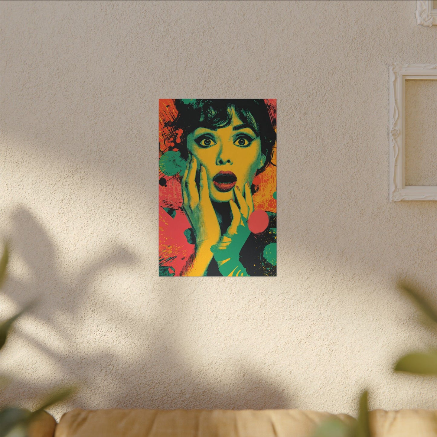 Surreal Pop Art Woman – Vibrant Modern Wall Art