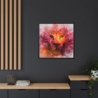 Vibrant Lion Artwork – Bold Watercolor Print