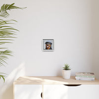Whimsical Rottweiler Art - Denim Hat Dog Portrait