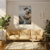 Serene Seaside Landscape Art - Tranquil Coastal Decor