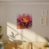 Vibrant Lion Watercolor Artwork | Animal Portrait