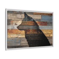 Rustic Wolf Silhouette Wall Art | Nature Inspired Decor