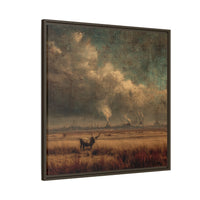 Cattle in Industrial Landscape | Vintage Style Art Print