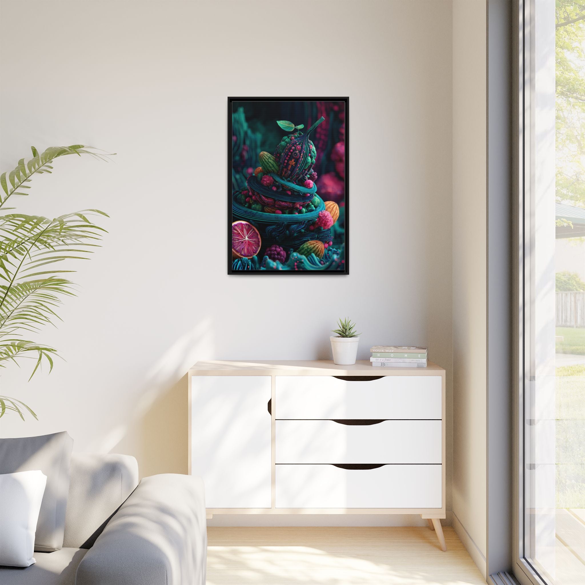 Surreal Fruit Fantasy Art - Vibrant Digital Design