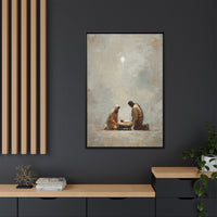 Nativity Scene Art Print - Warm Family Vibes