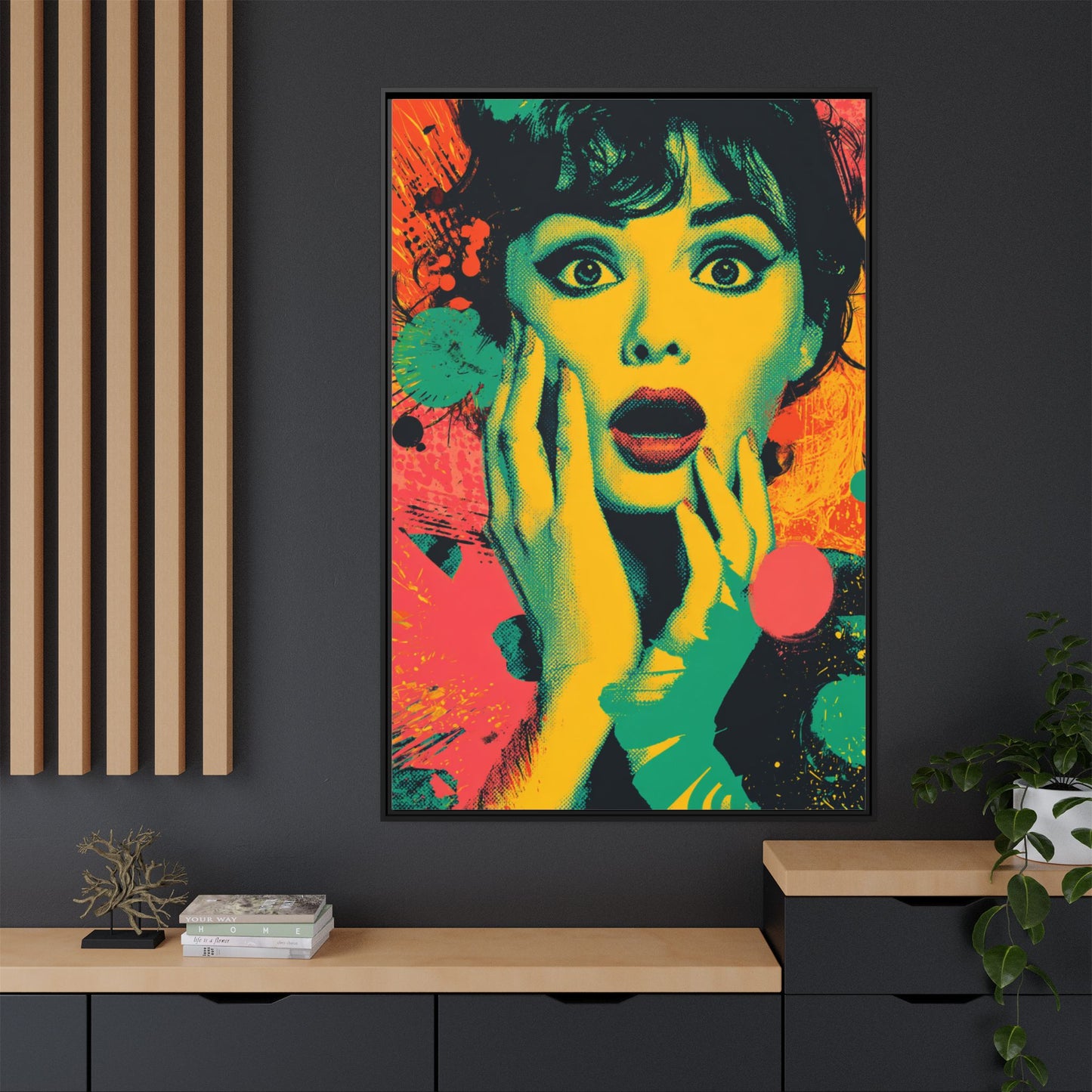 Surreal Pop Art Woman – Vibrant Modern Wall Art