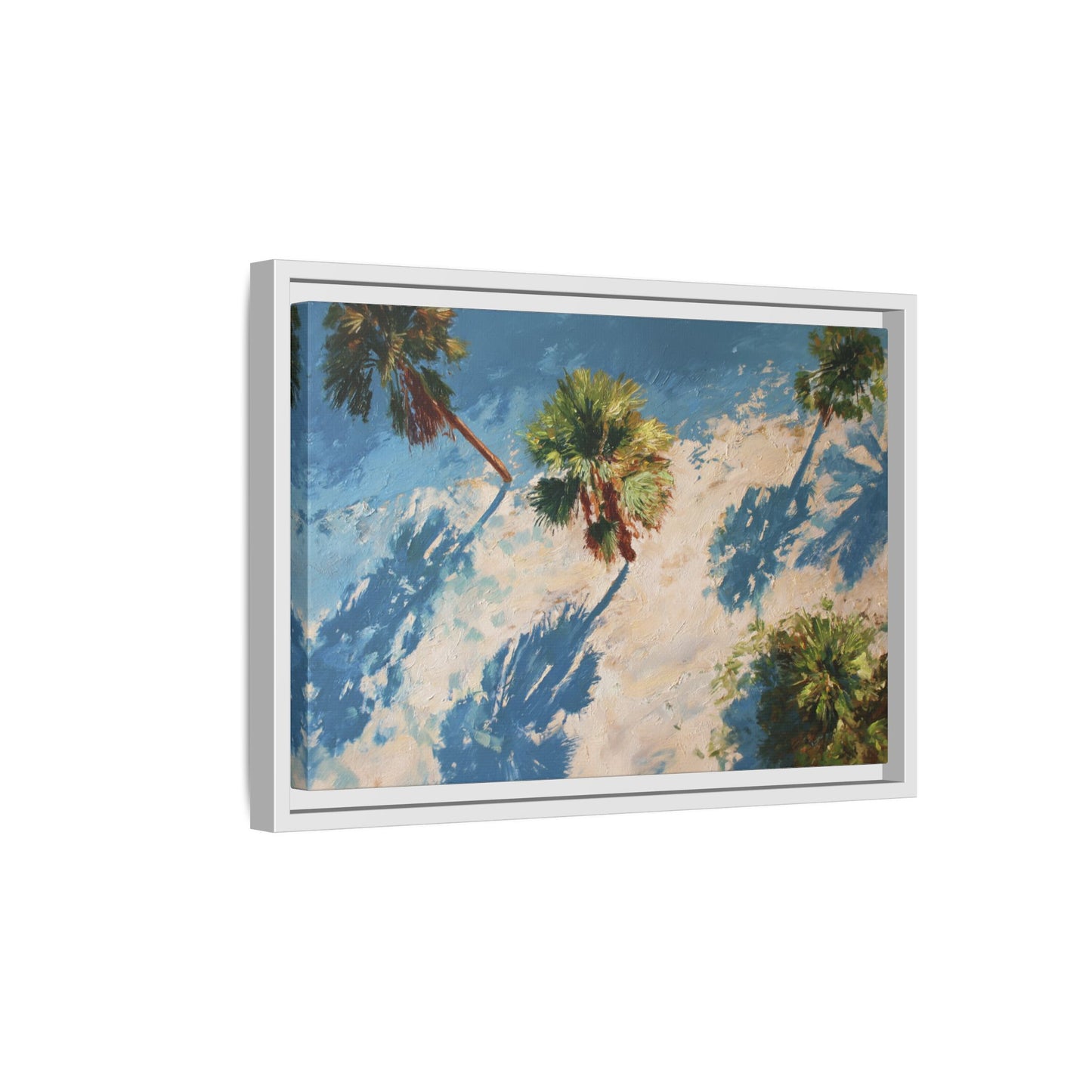 Tropical Palm Trees Artwork | Vibrant Coastal Landscape