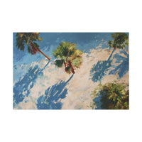 Tropical Palm Trees Artwork | Vibrant Coastal Landscape