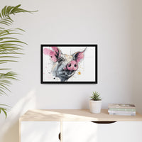 Whimsical Pig Art Print - Playful Farmhouse Decor