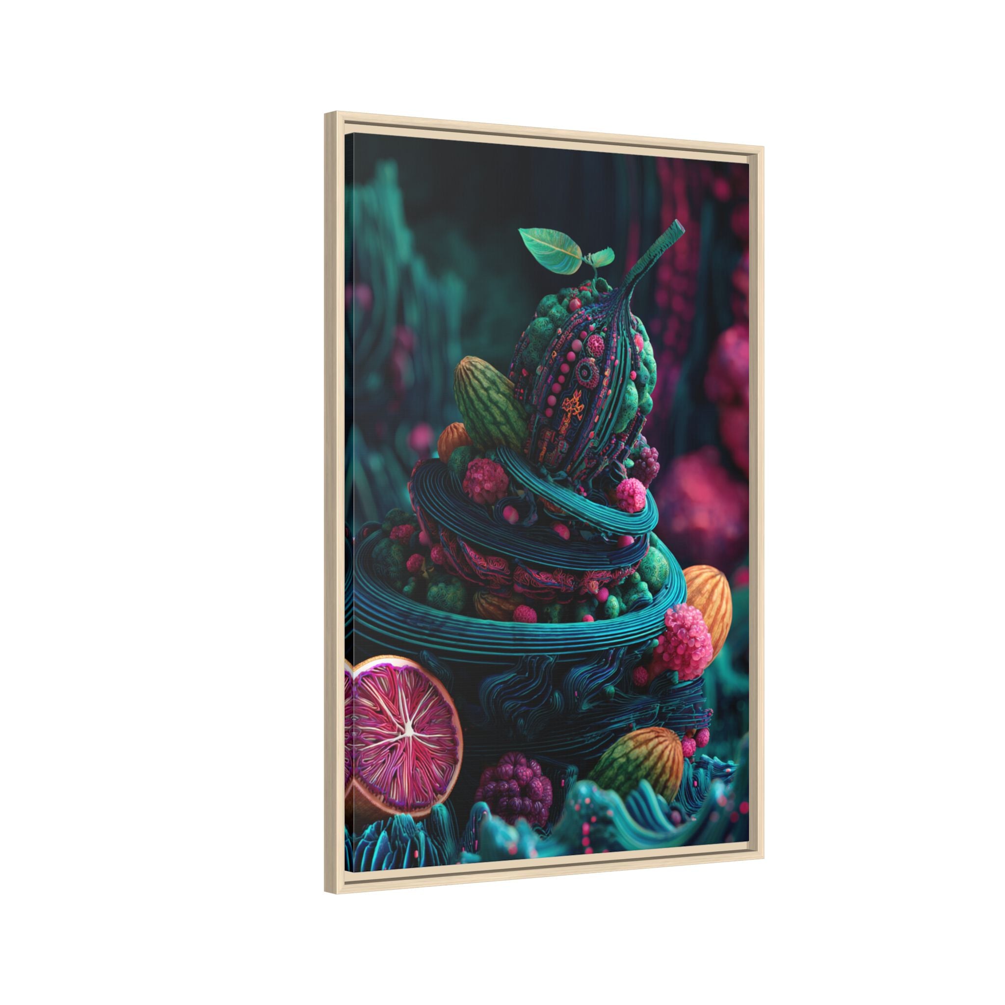 Surreal Fruit Fantasy Art - Vibrant Digital Design