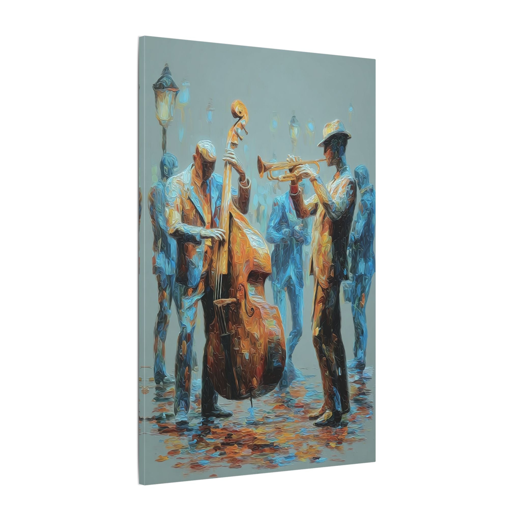 Colorful Jazz Musicians Art for Music Enthusiasts