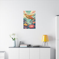 Vibrant Turtle Art | Whimsical Nature Illustration