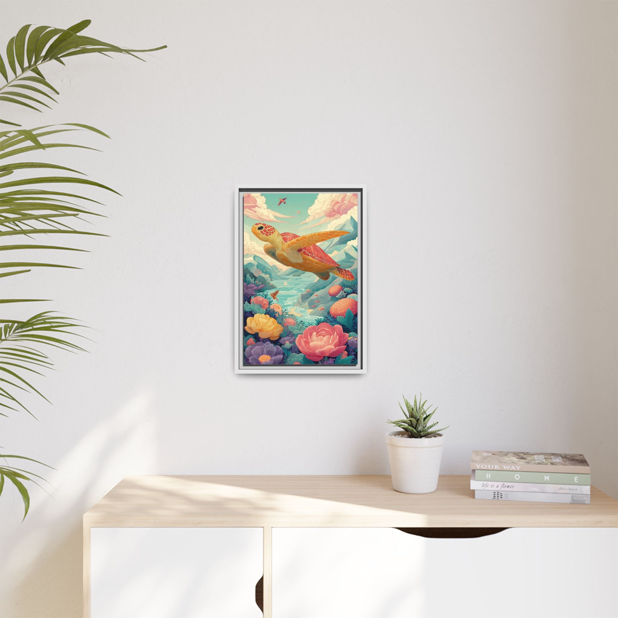 Vibrant Turtle Art | Whimsical Nature Illustration