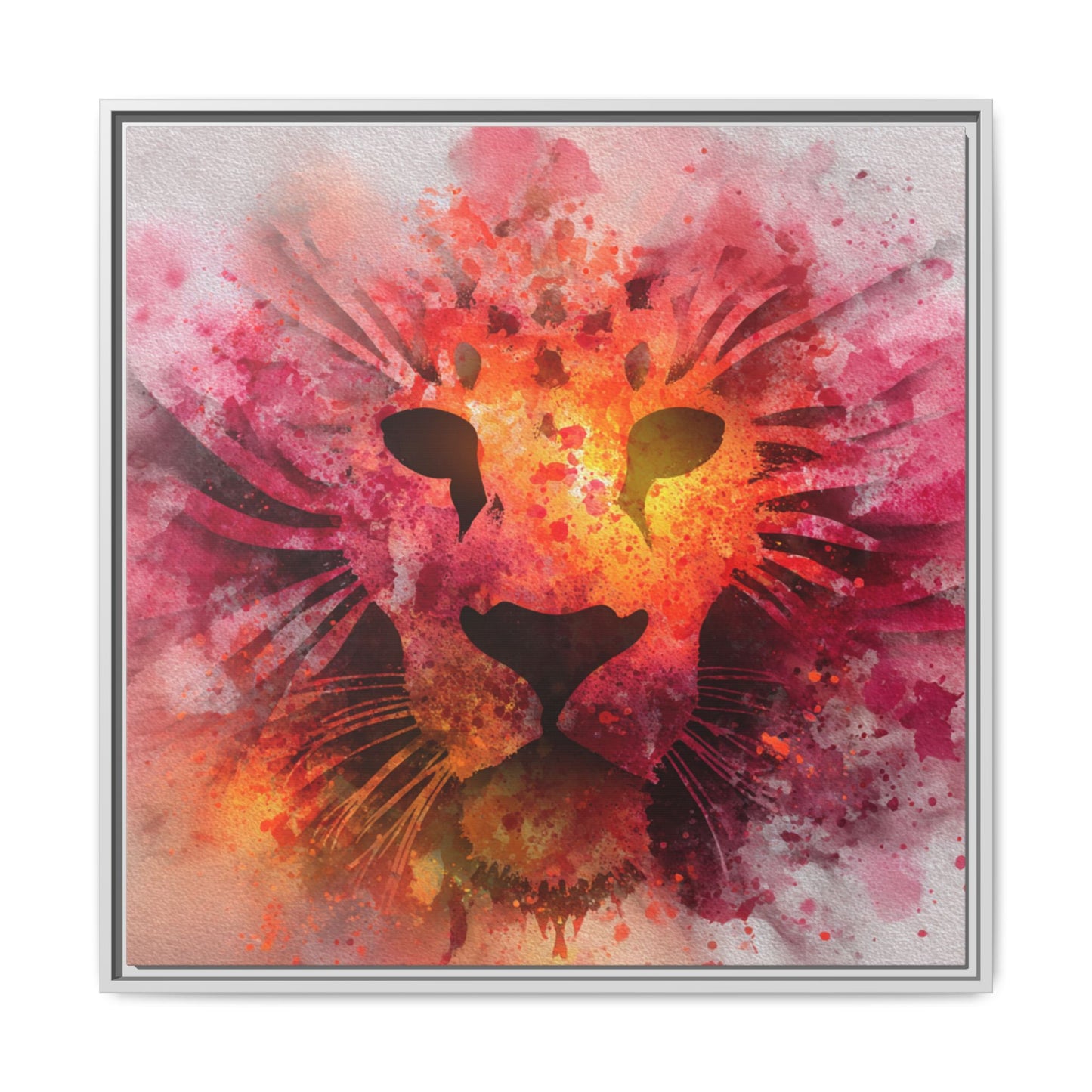 Vibrant Lion Watercolor Artwork | Animal Portrait