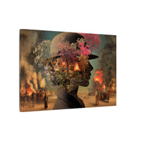 Whimsical Floral Silhouette Art Print | Living Room Décor