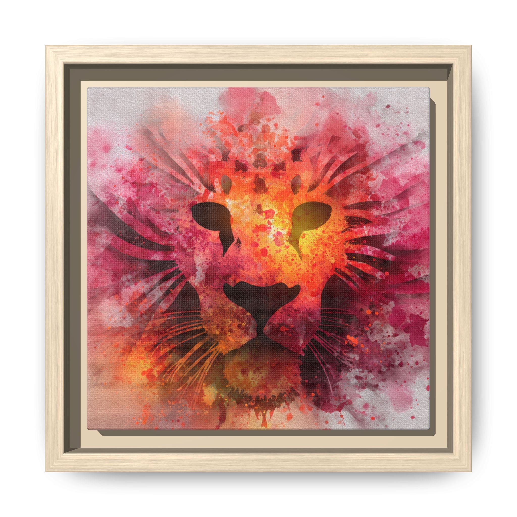 Vibrant Lion Watercolor Artwork | Animal Portrait