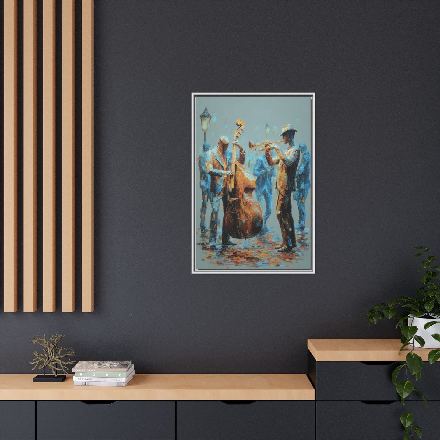 Colorful Jazz Musicians Art for Music Enthusiasts