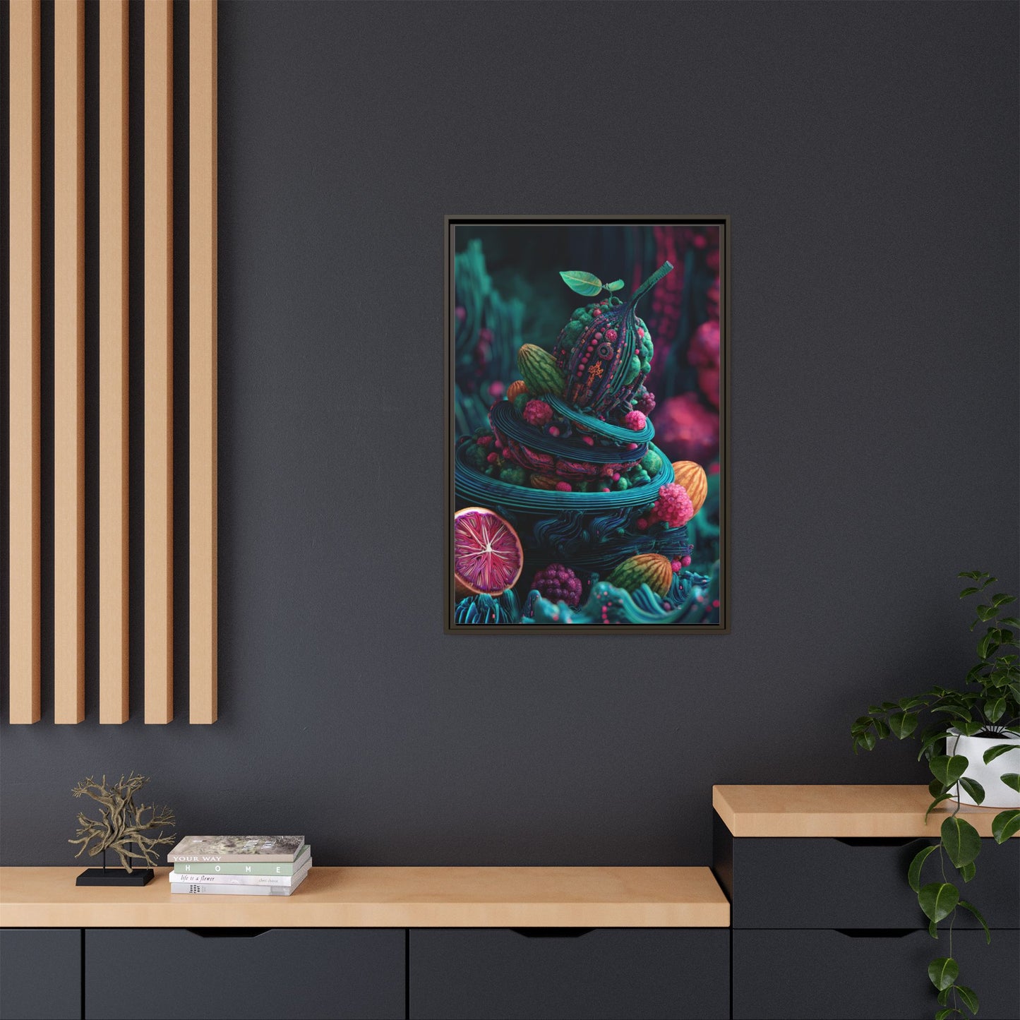 Surreal Fruit Fantasy Art - Vibrant Digital Design