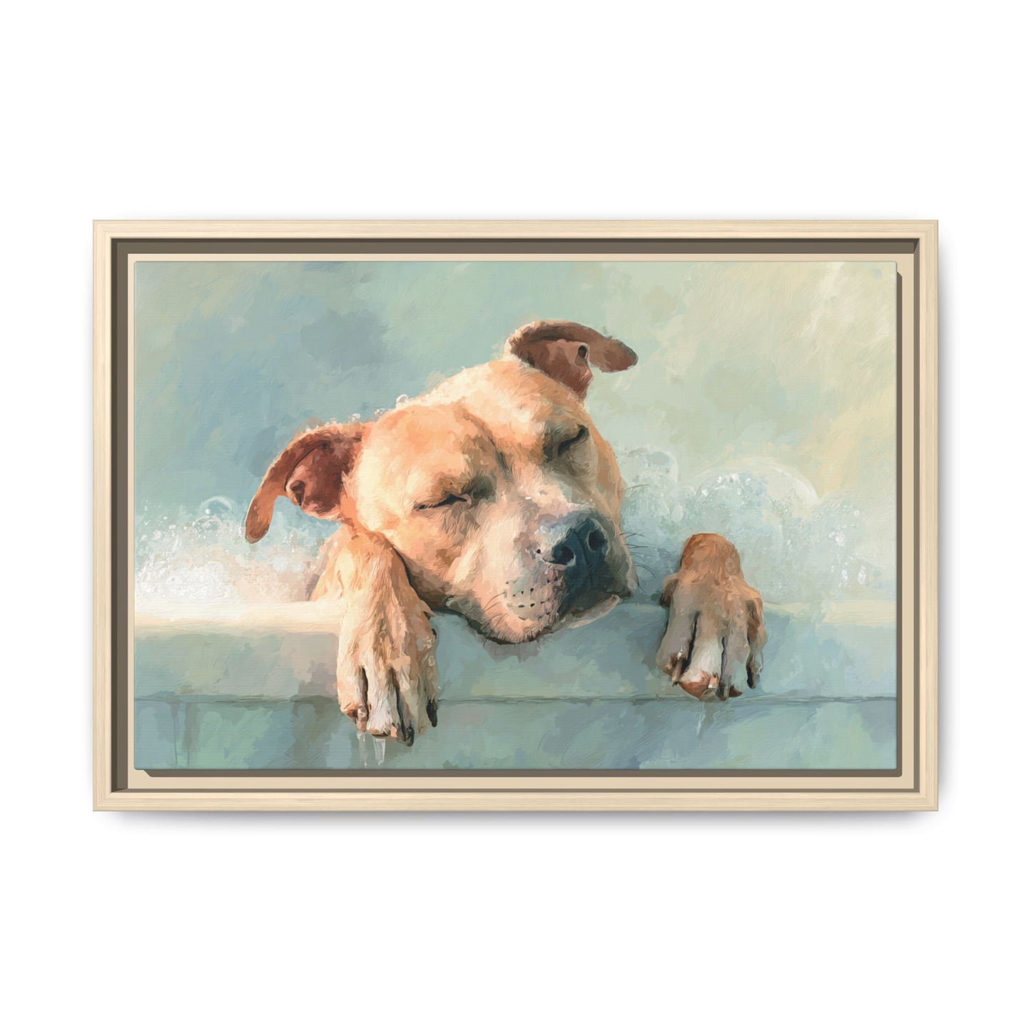 Cozy Dog Portrait | Serene Animal Artwork for Warm Spaces