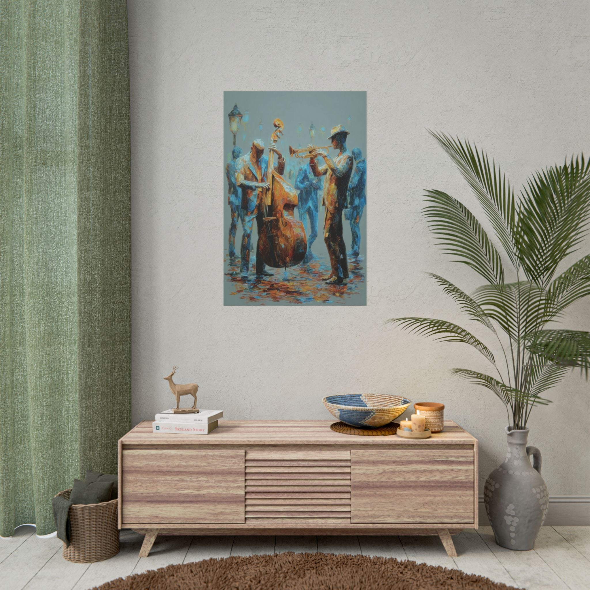 Colorful Jazz Musicians Art for Music Enthusiasts