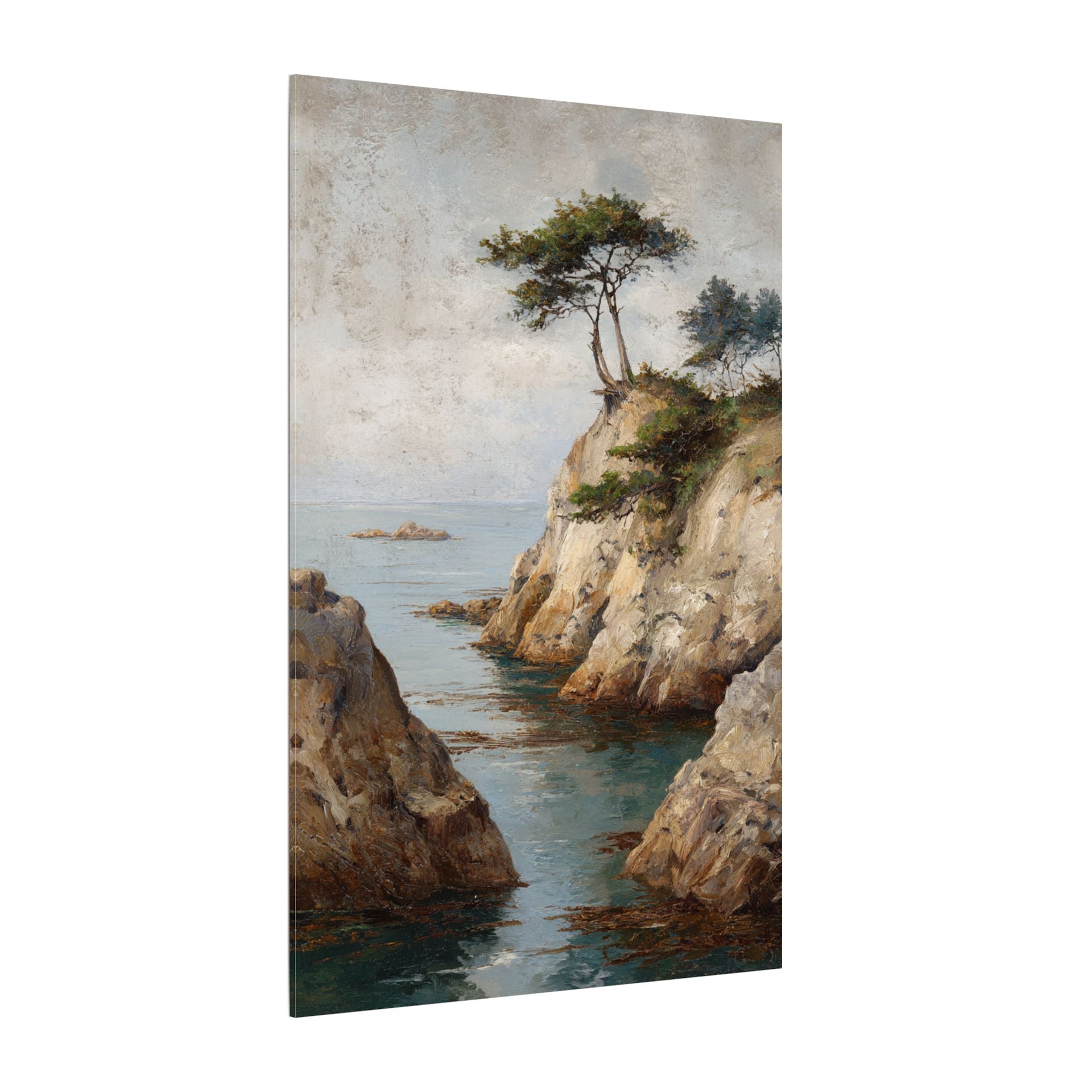 Serene Seaside Landscape Art - Tranquil Coastal Decor