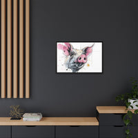 Whimsical Pig Art Print - Playful Farmhouse Decor