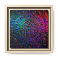 Aztec Mandala Wall Art - Colorful Cultural Decor