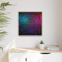 Aztec Mandala Wall Art - Colorful Cultural Decor