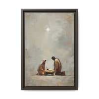 Nativity Scene Art Print - Warm Family Vibes