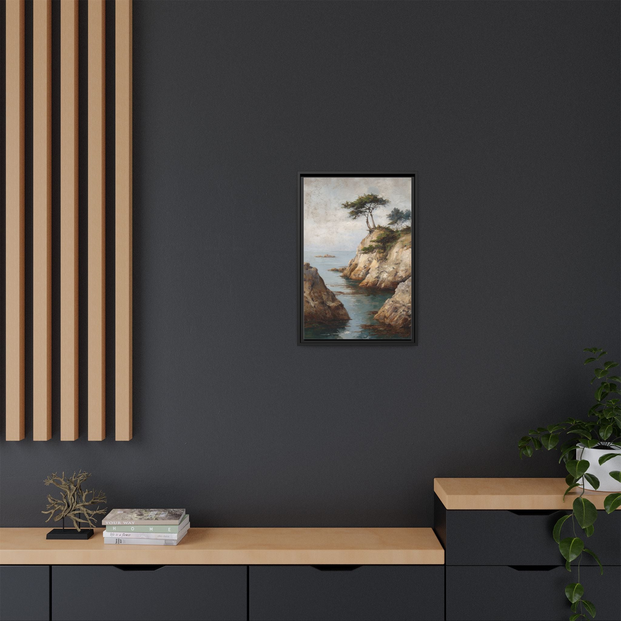 Tranquil Coastal Landscape Art - Soothing Wall Decor