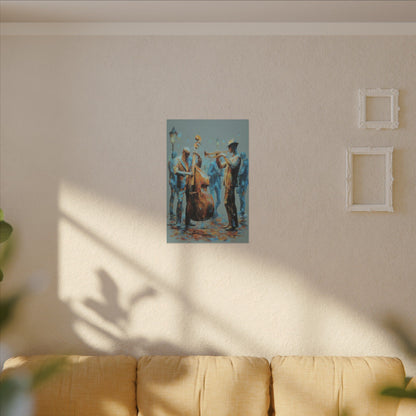 Colorful Jazz Musicians Art for Music Enthusiasts