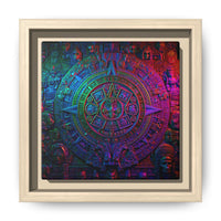 Aztec Mandala Wall Art - Colorful Cultural Decor
