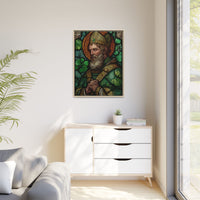 Saint Artwork | Irish Heritage Art | Traditional Green Tones