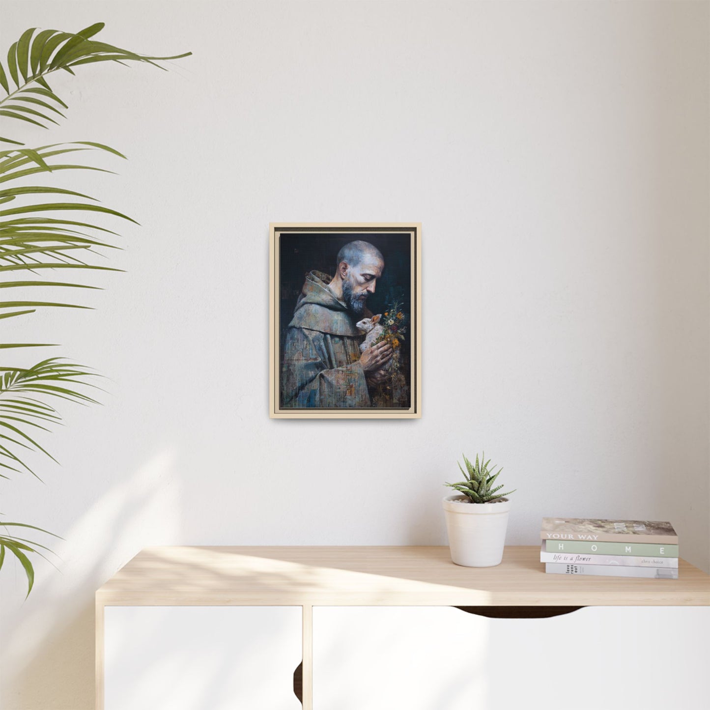 Saint Francis and Rabbit Artwork - Nature Inspired Wall Art