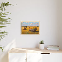 Sunflower Harvest Wagon Decor | Rustic Farm Art for Home