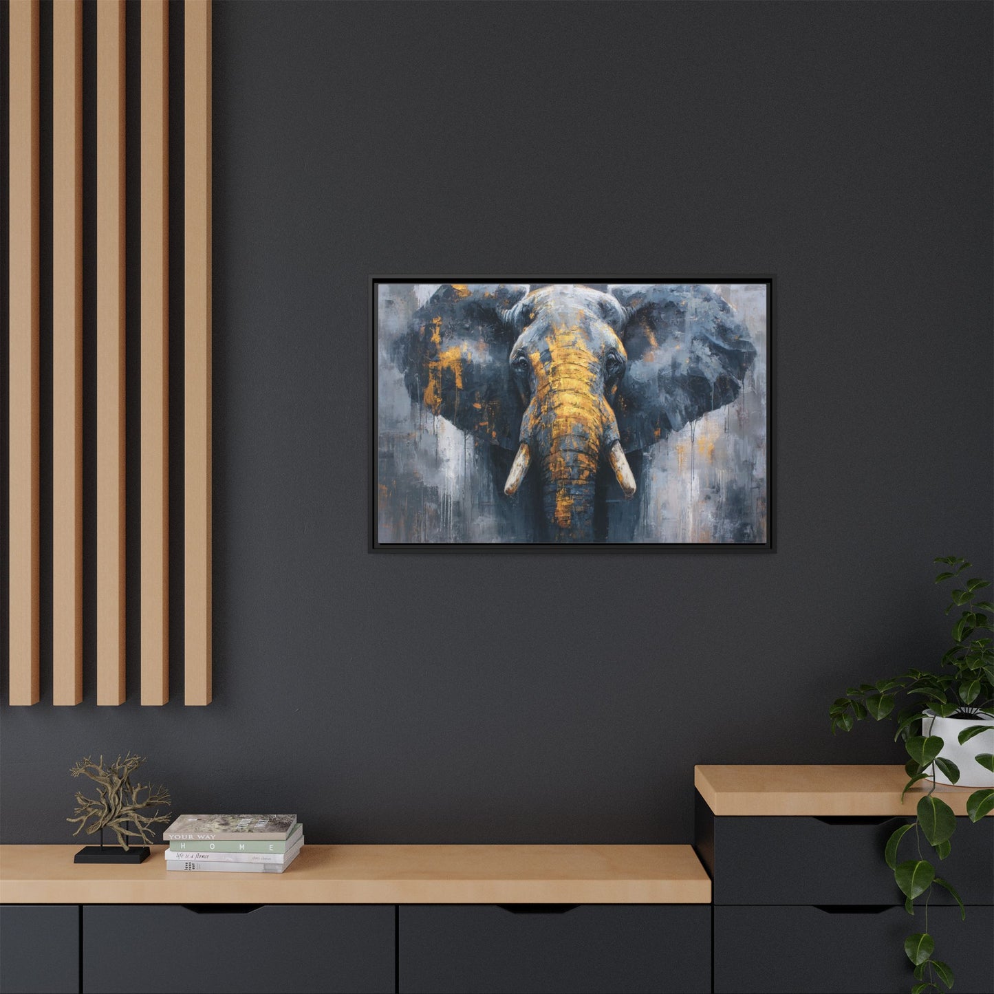 Majestic Elephant Wall Art - Abstract Animal Decor