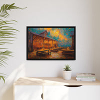Autumn Festival Night Scene - Colorful Impressionist Art