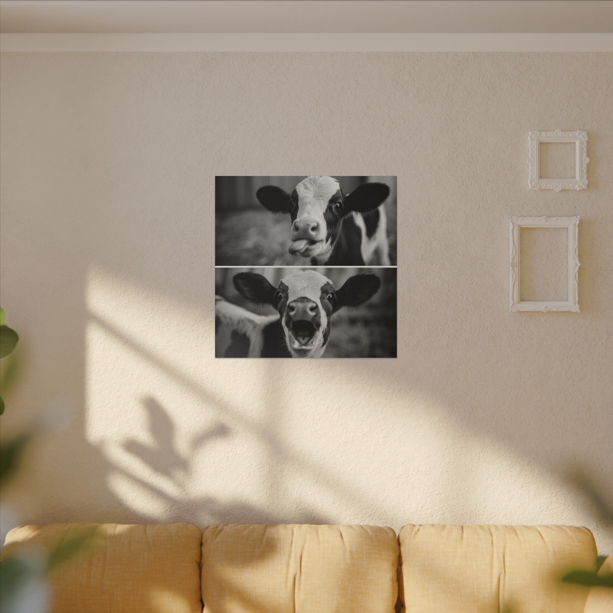Whimsical Cow Photography | Black and White Animal Art