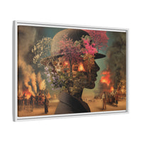 Whimsical Floral Silhouette Art Print | Living Room Décor