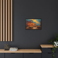 Autumn Festival Night Scene - Colorful Impressionist Art