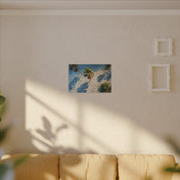 Tropical Palm Trees Artwork | Vibrant Coastal Landscape