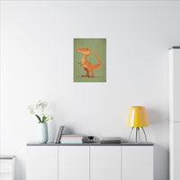Whimsical Dinosaur Illustration Art for Kids' Rooms