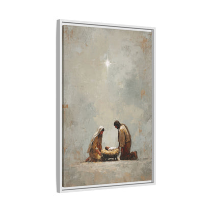 Nativity Scene Art Print - Warm Family Vibes