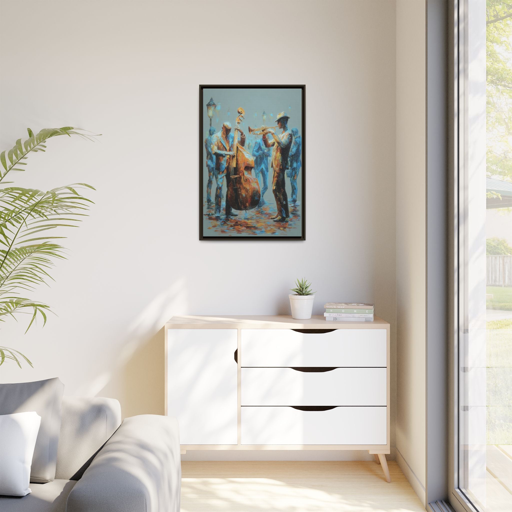 Colorful Jazz Musicians Art for Music Enthusiasts