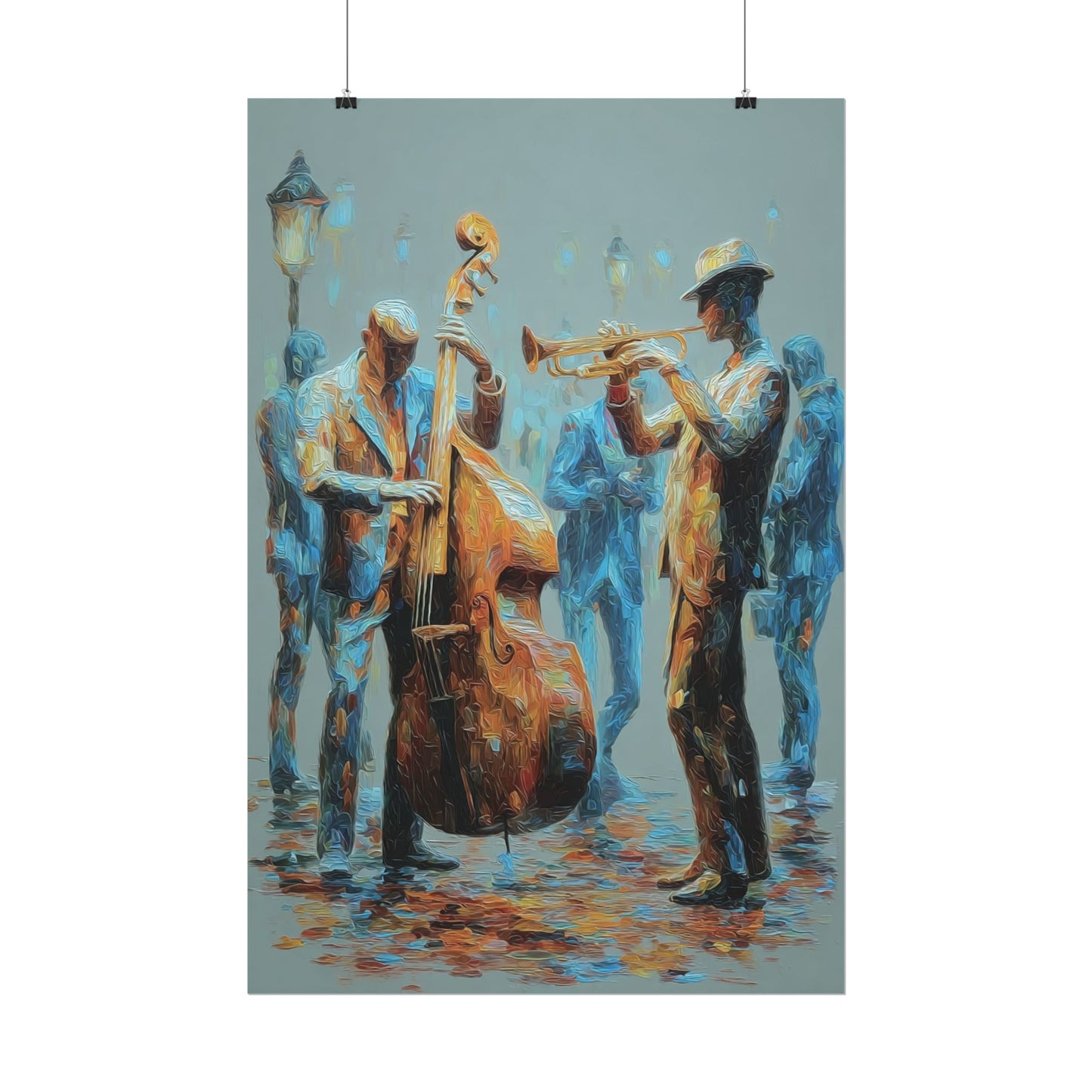Colorful Jazz Musicians Art for Music Enthusiasts