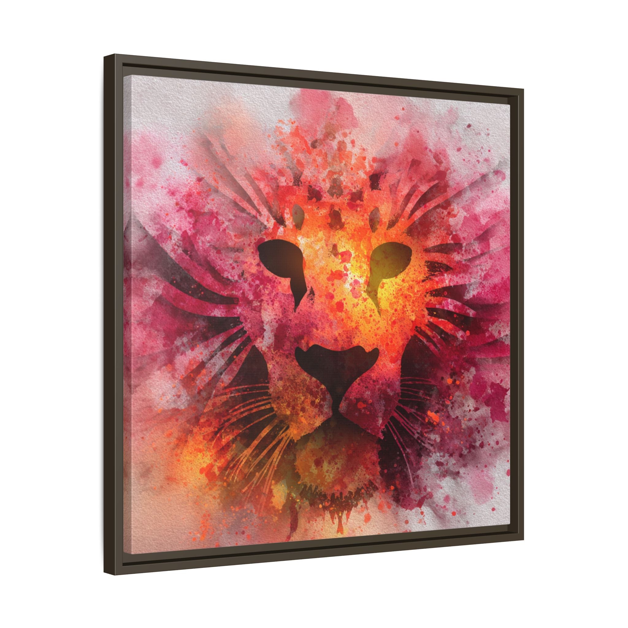Vibrant Lion Artwork – Bold Watercolor Print